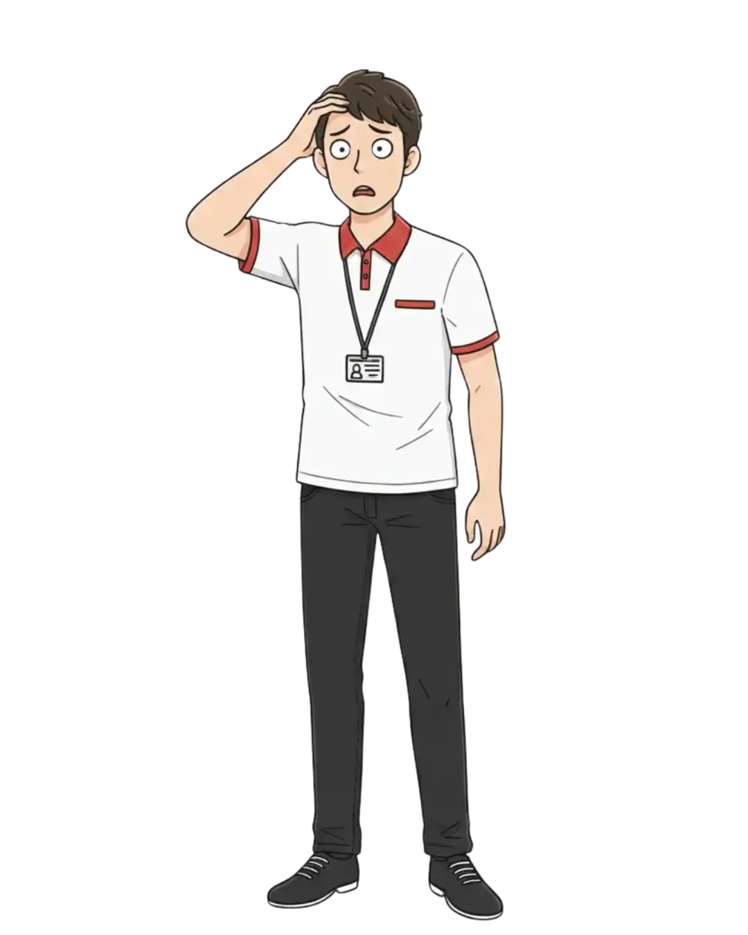 Personagem refletindo sobre dificuldade de entrar na indústria